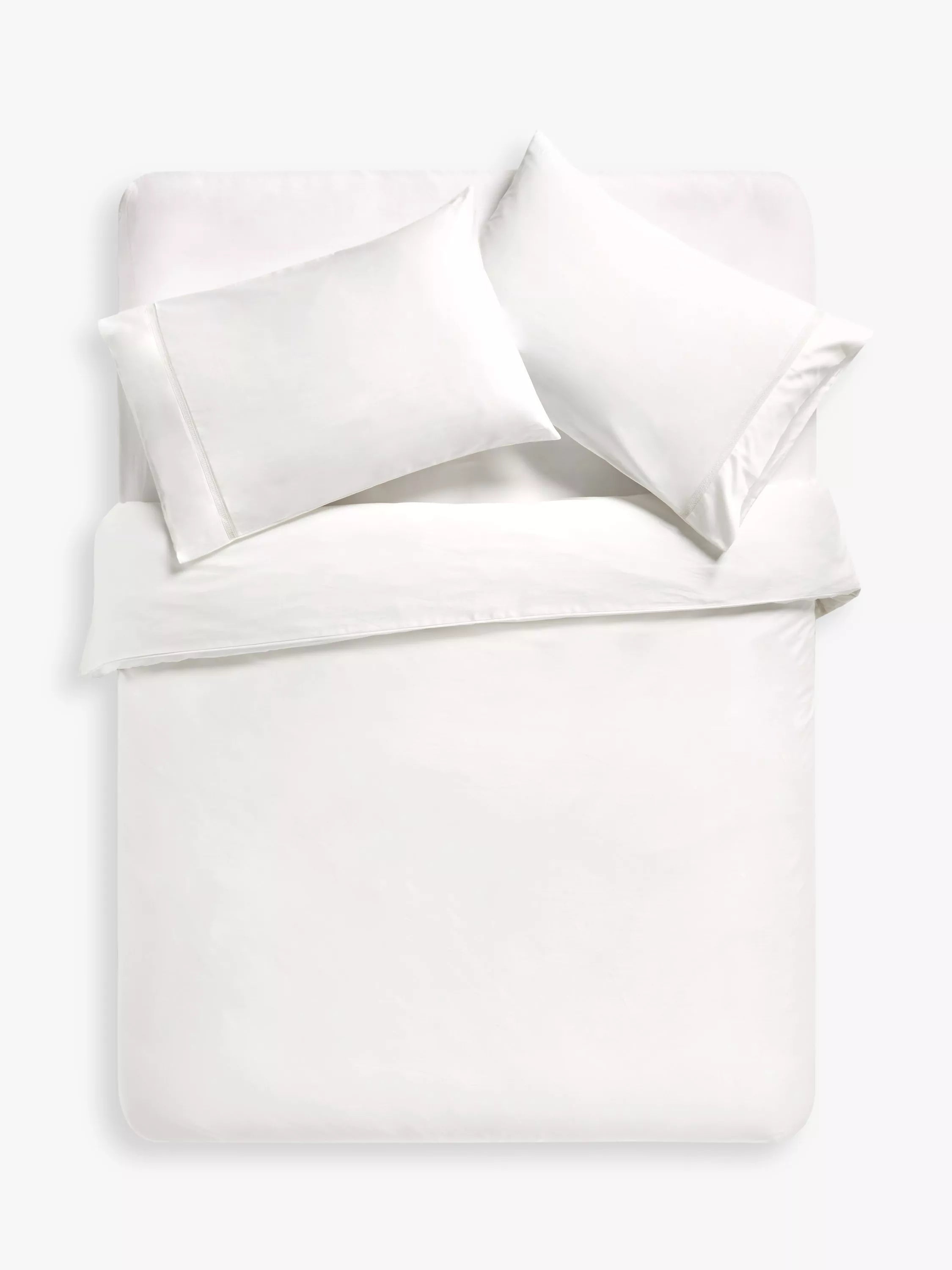 John Lewis Garda Egyptian Cotton Sateen Standard Pillowcase 400 Thread Count 50 x 75cm
