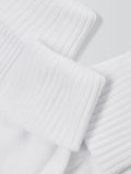 John Lewis kids roll over socks pack of 5 white - British product