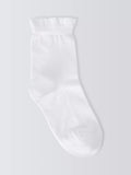 John Lewis kids' frill socks white pack of 5 - British product