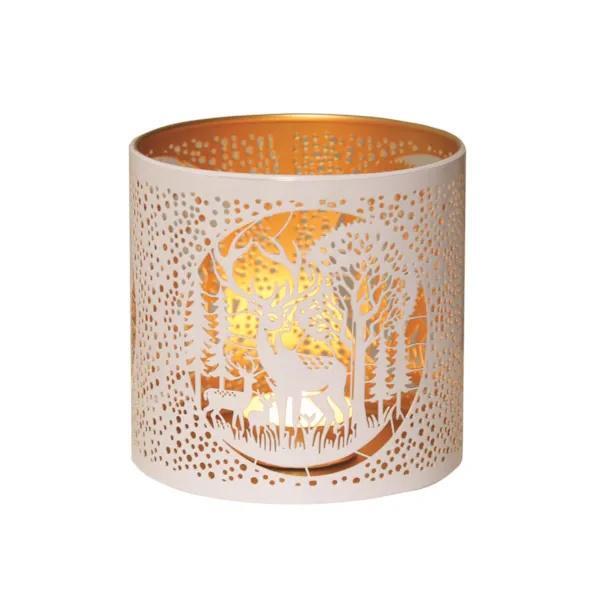 Aroma wax melt burner white deer family, UK version
