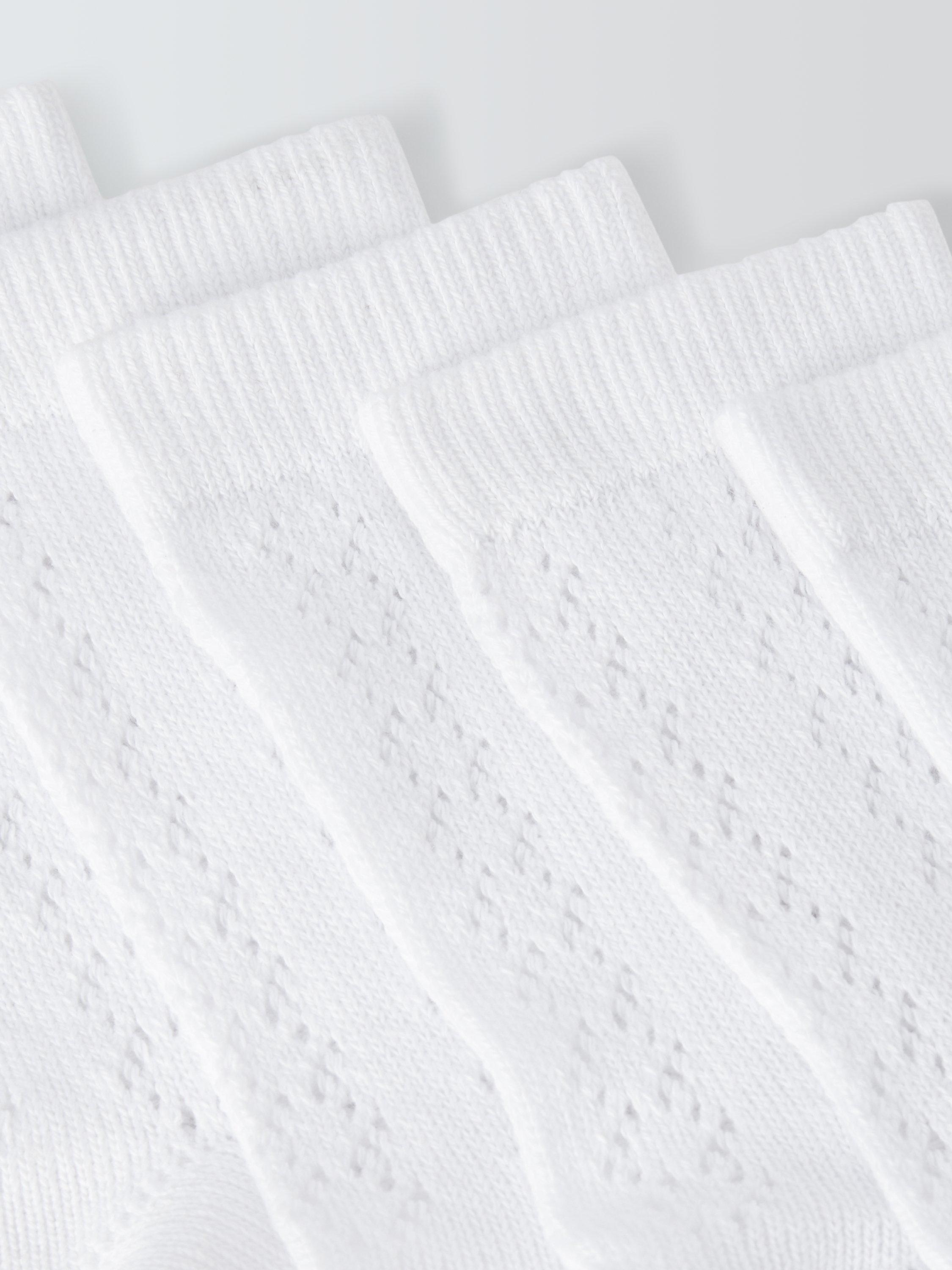 John Lewis children's knee high socks white pack of 5, imported from the UK