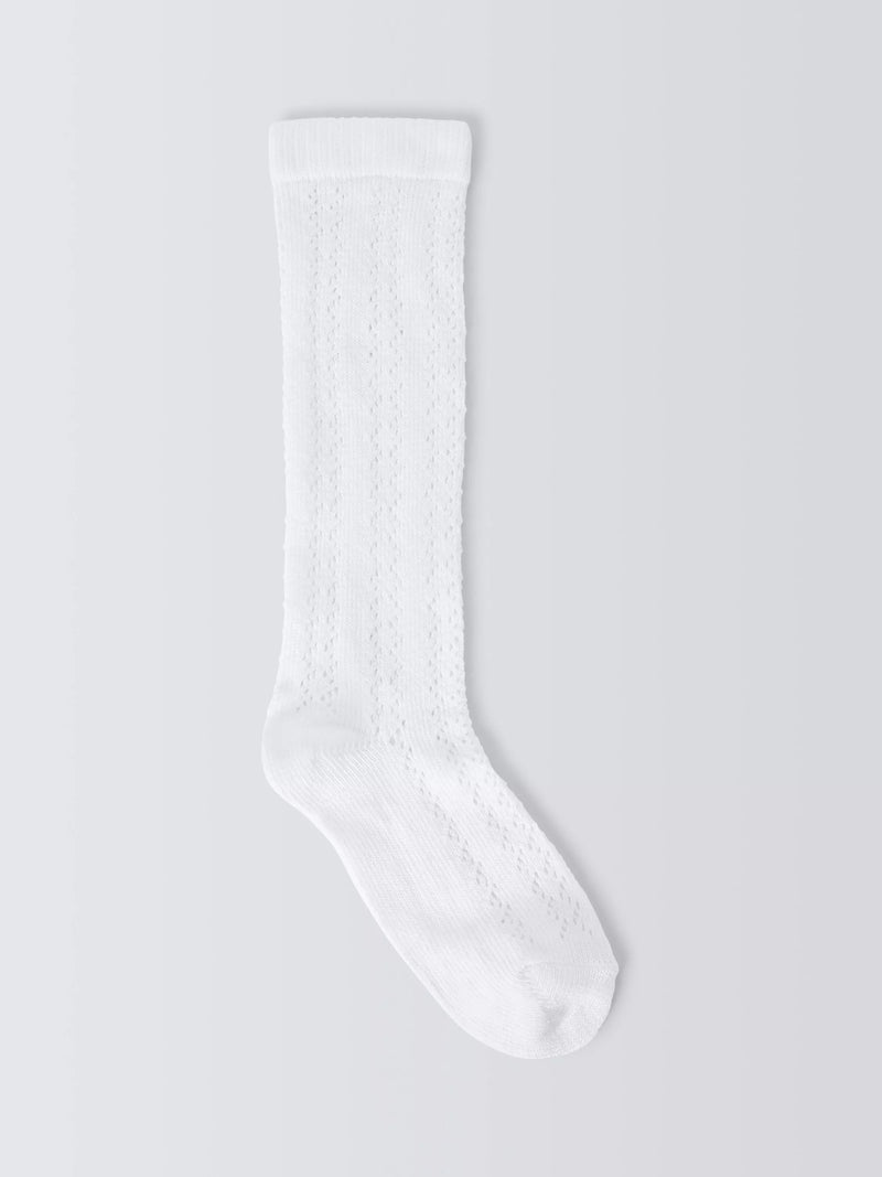 John Lewis children's knee high socks white pack of 5, imported from the UK