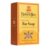 The Naked Bee triple milled soap Orange Blossom Honey 140g (British brand)