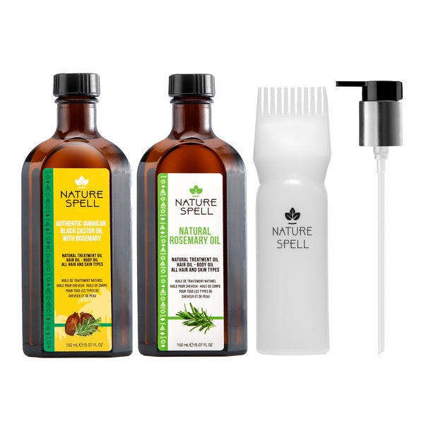 Nature Spell Rosemary Hair Oil Set, UK version