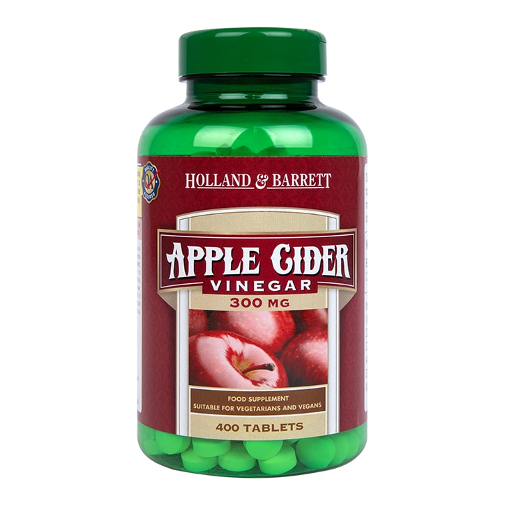 Holland & Barrett Apple Cider Vinegar 400 Tablets 300mg GOODS Holland&Barrett