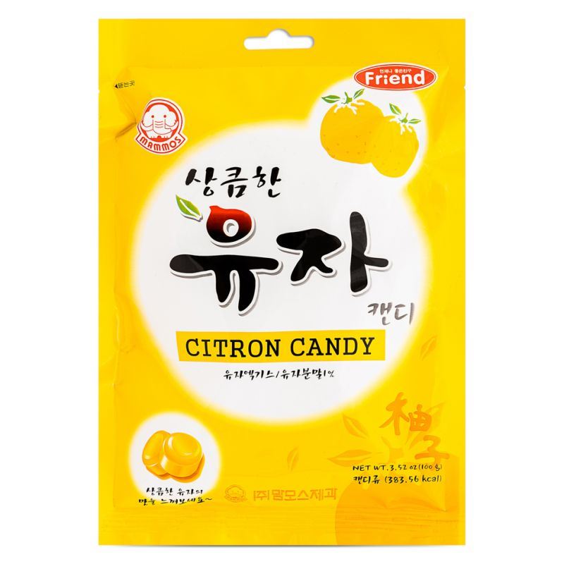 Mammos citron candy sweets with citrus flavour - British product