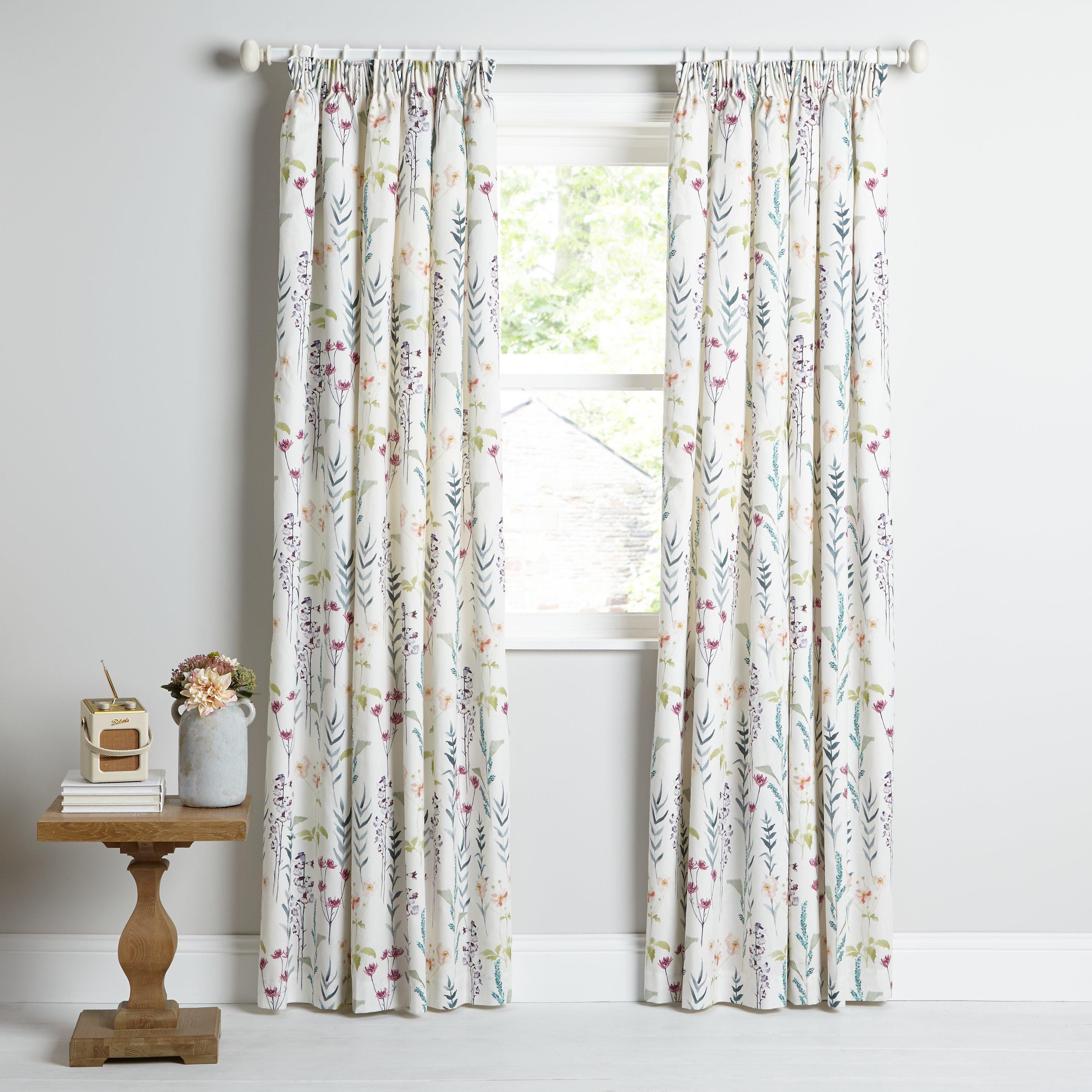 John Lewis Longstock floral print curtains 137x167cm, imported from the UK