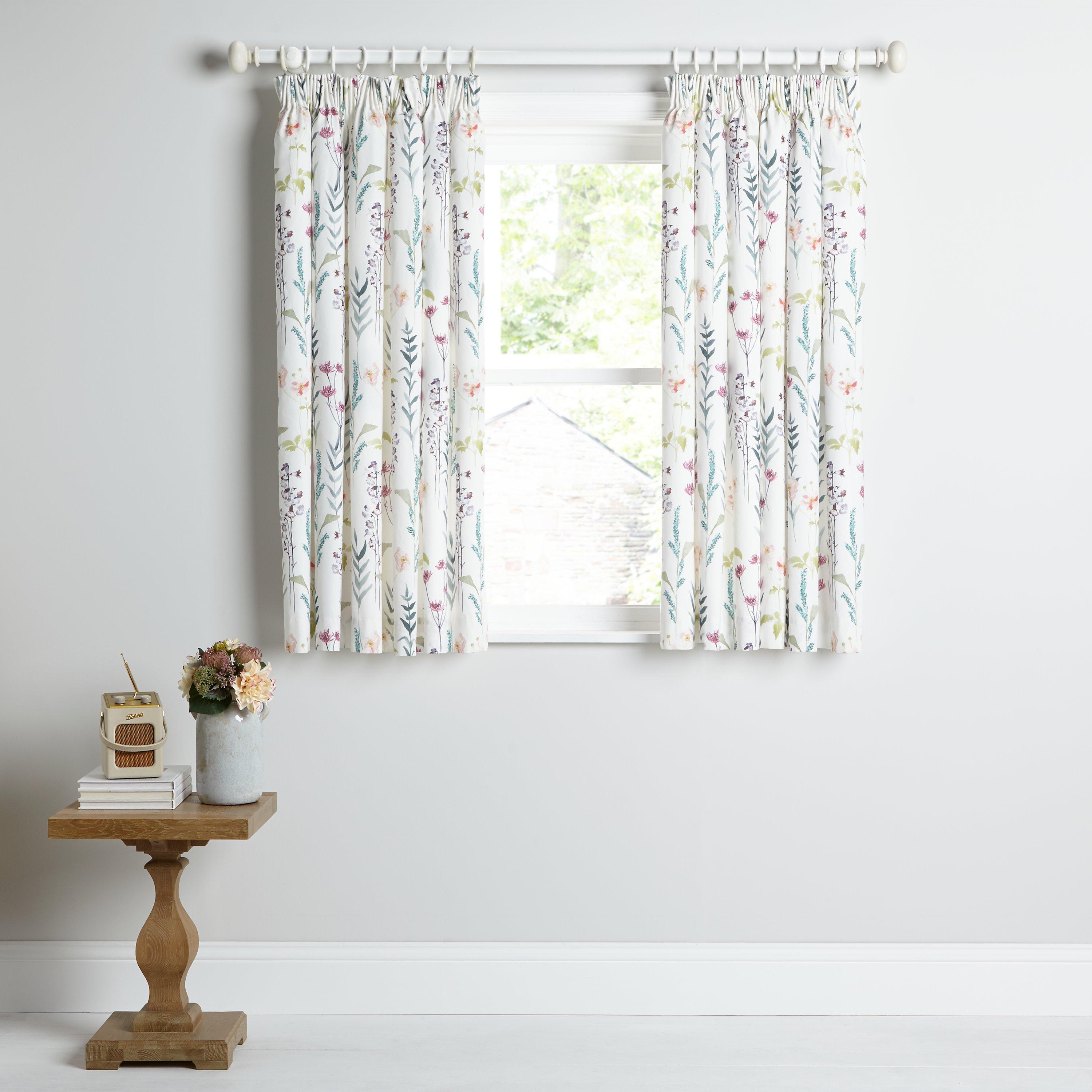 John Lewis Longstock floral print curtains 137x167cm, imported from the UK