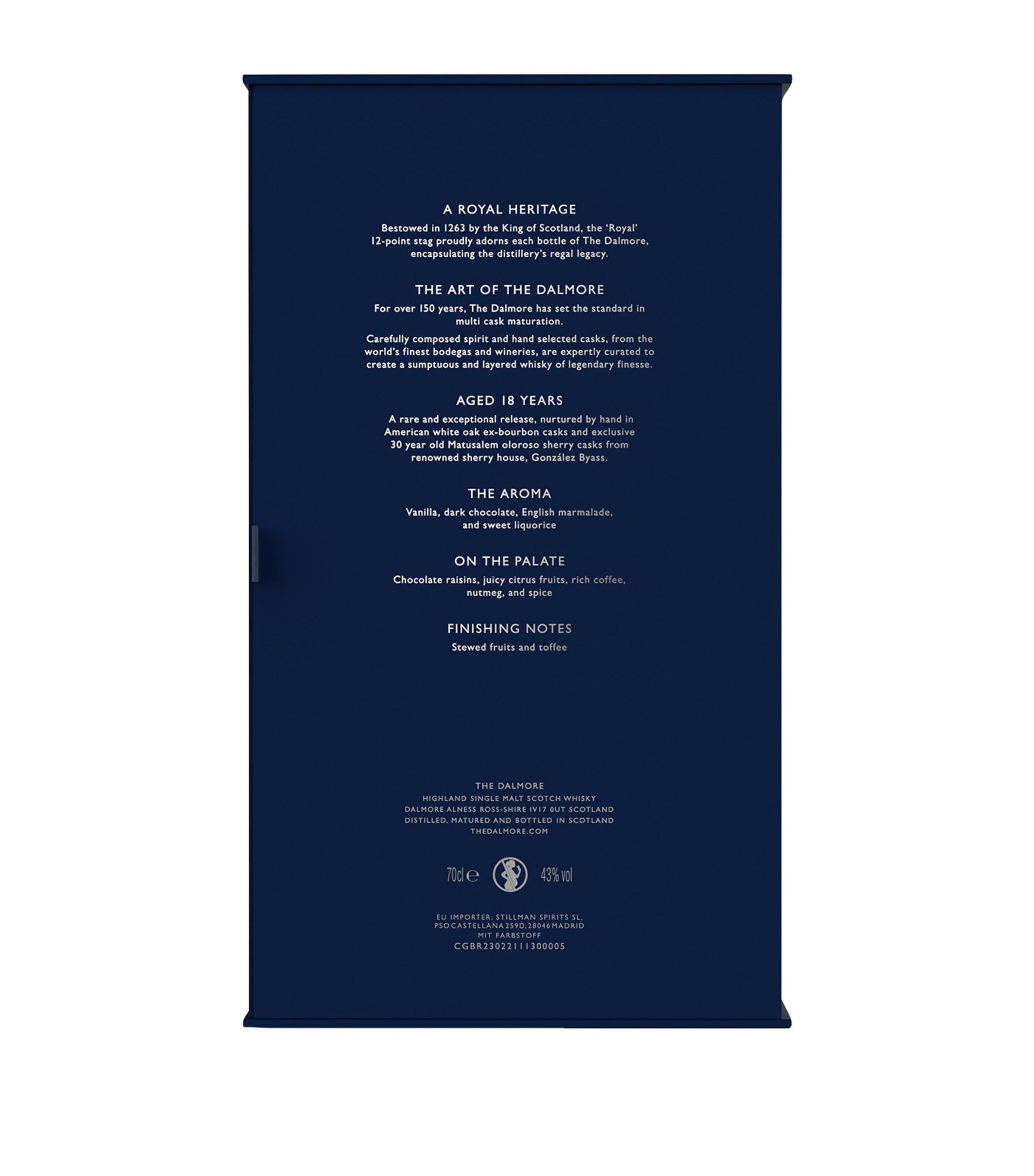 The Dalmore 18-Year-Old 2022 Edition Single Malt Scotch Whisky 70cl (British brand)