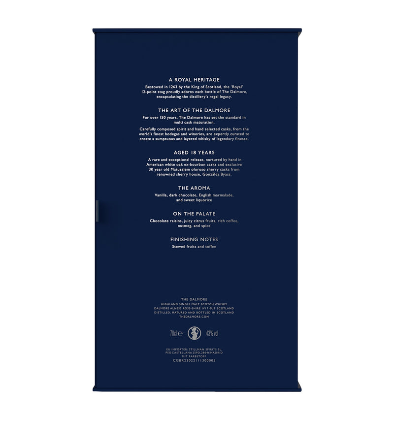 The Dalmore 18-Year-Old 2022 Edition Single Malt Scotch Whisky 70cl (British brand)