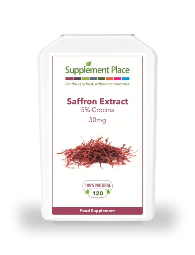 Supplement Place Saffron Extract supplement 30mg 120 capsules, imported from the UK