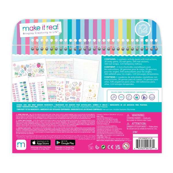 Make it Real Bejeweled Cosmetic Activity Book, imported from the UK