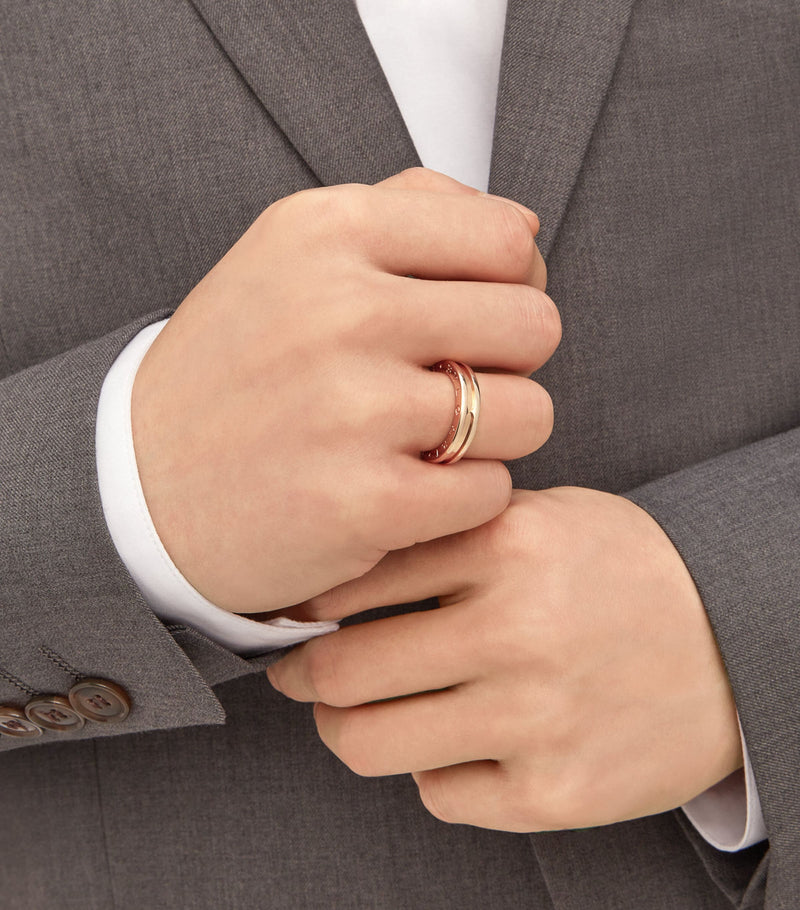 Bvlgari B.zero1 rose gold ring, UK version