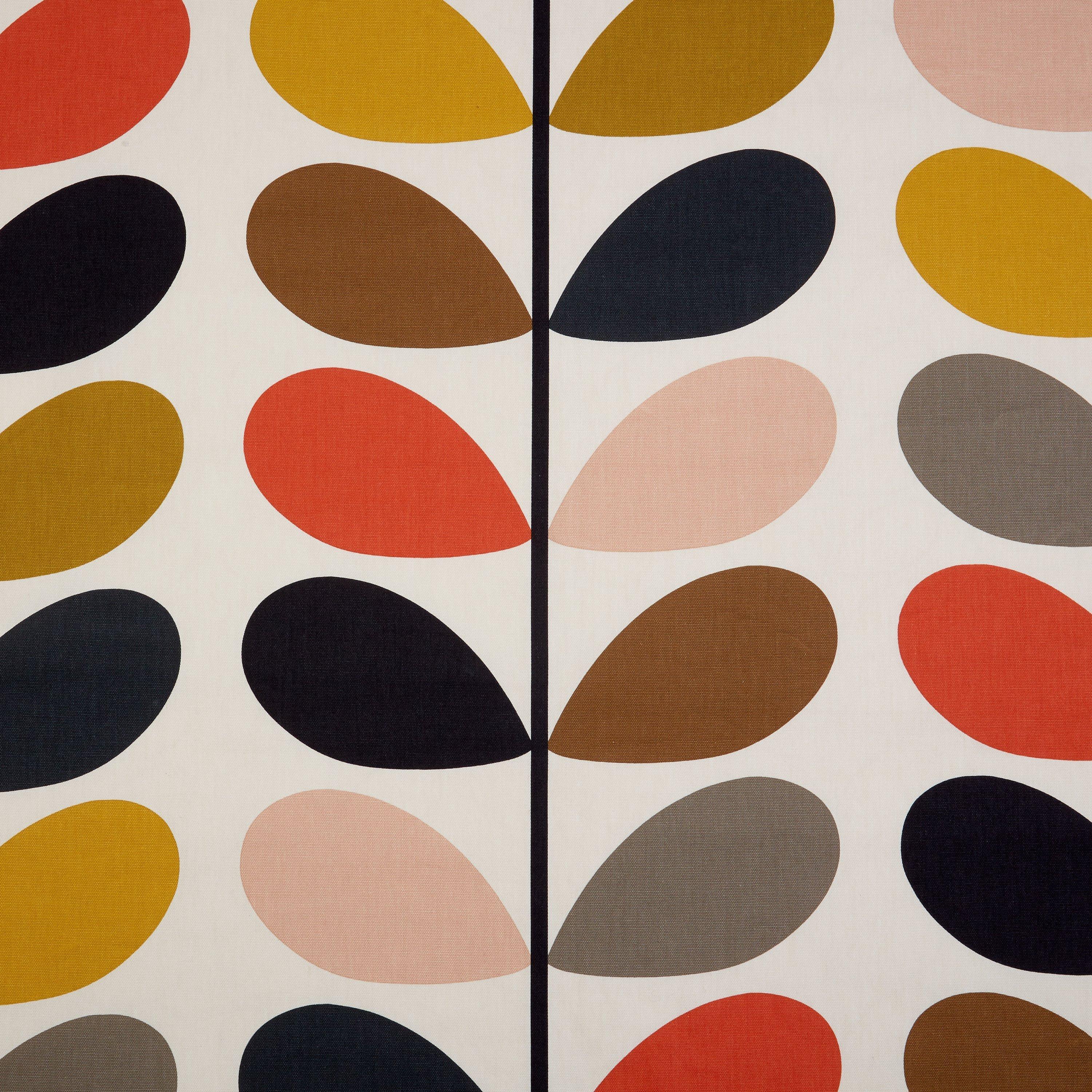 Orla Kiely multi stem print lined eyelet curtains 117x137cm, UK version