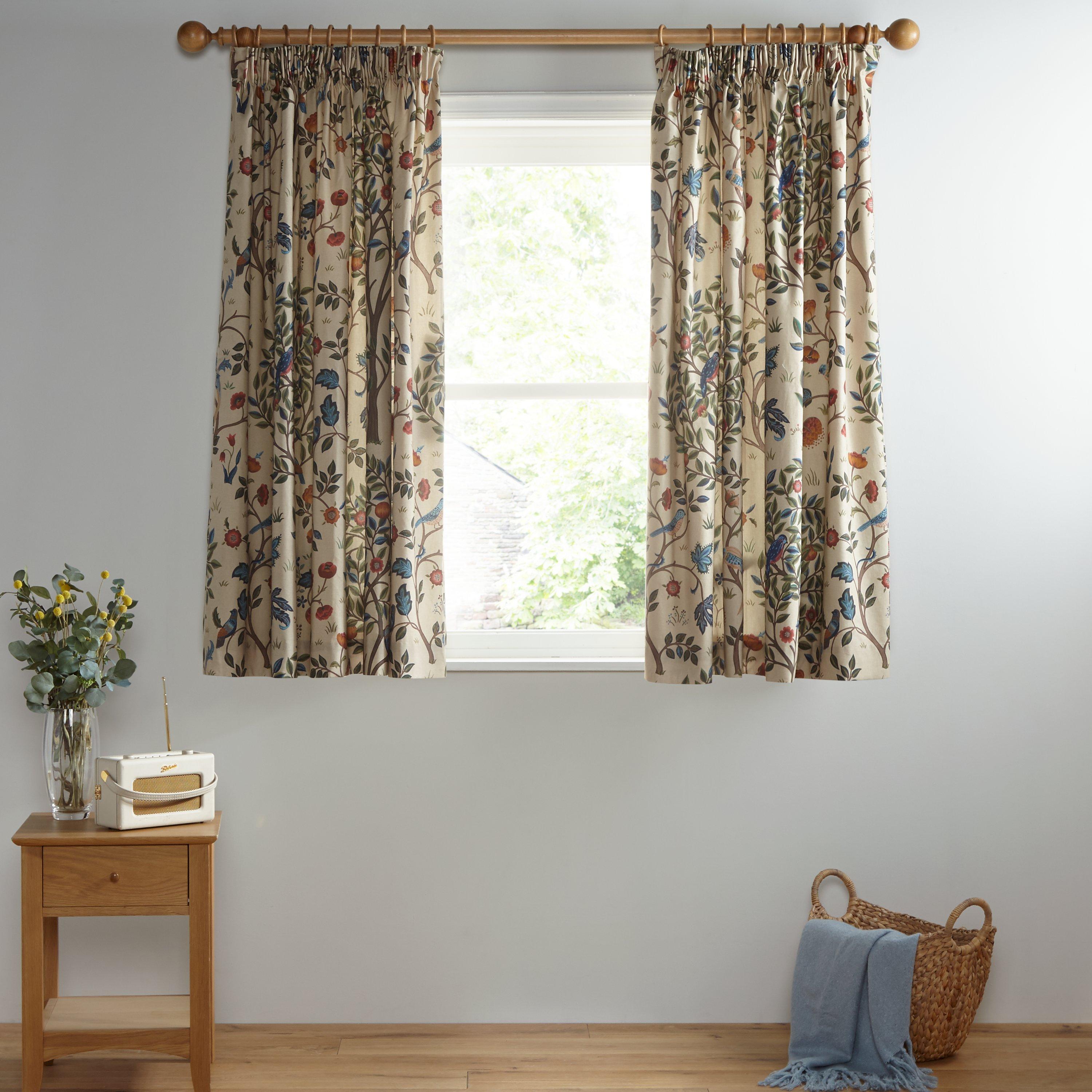 Morris & Co. Kelmscott Tree curtains 137x167cm, imported from the UK