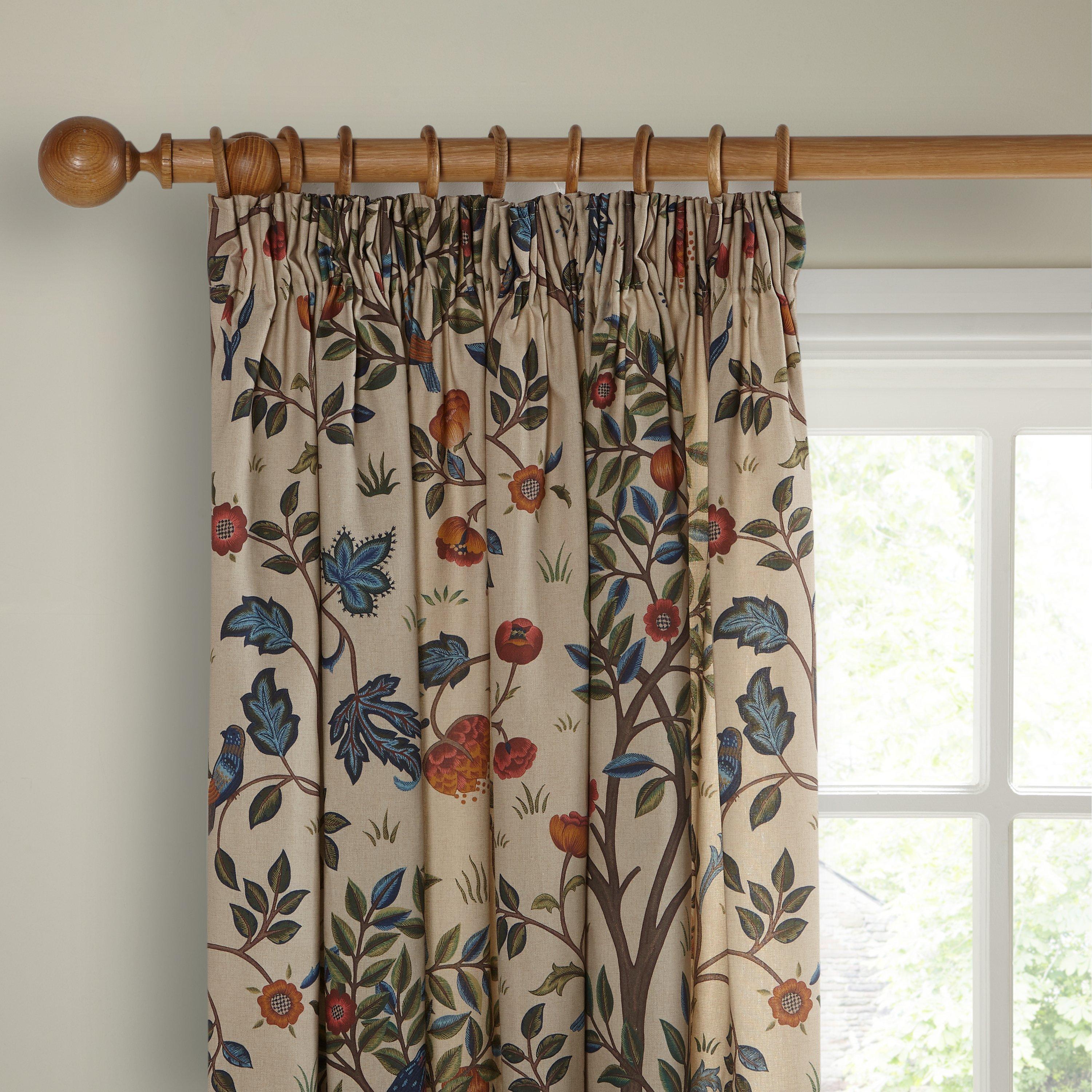 Morris & Co. Kelmscott Tree curtains 137x167cm, imported from the UK