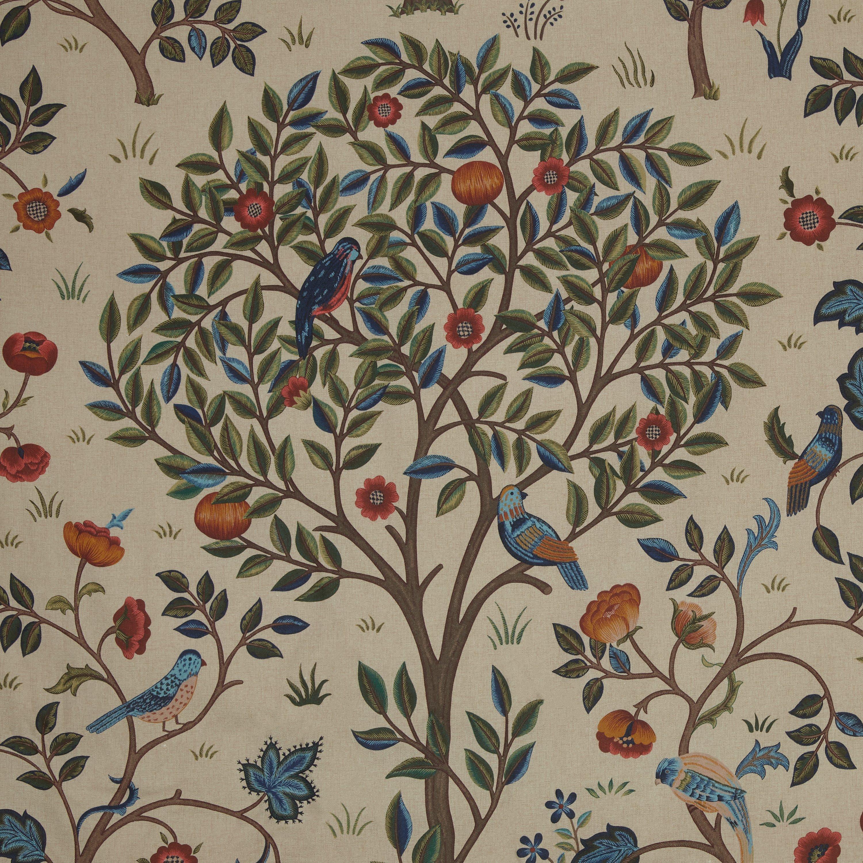 Morris & Co. Kelmscott Tree curtains 137x167cm, imported from the UK