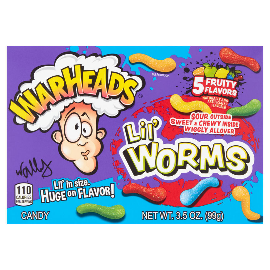 Warheads Lil' Worms Candy GOODS ASDA   