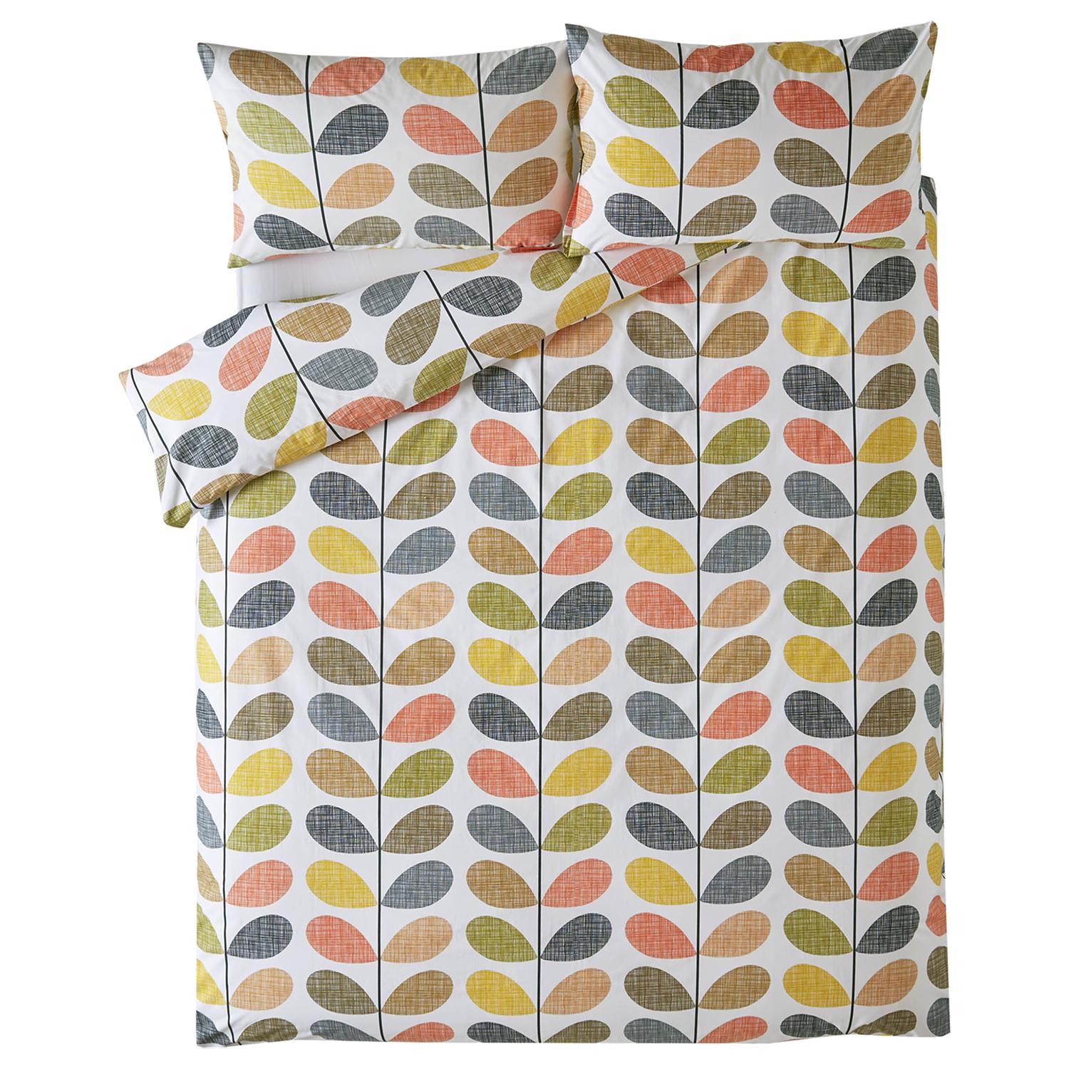 Orla Kiely scribble stem cotton pillowcase standard size, imported from the UK