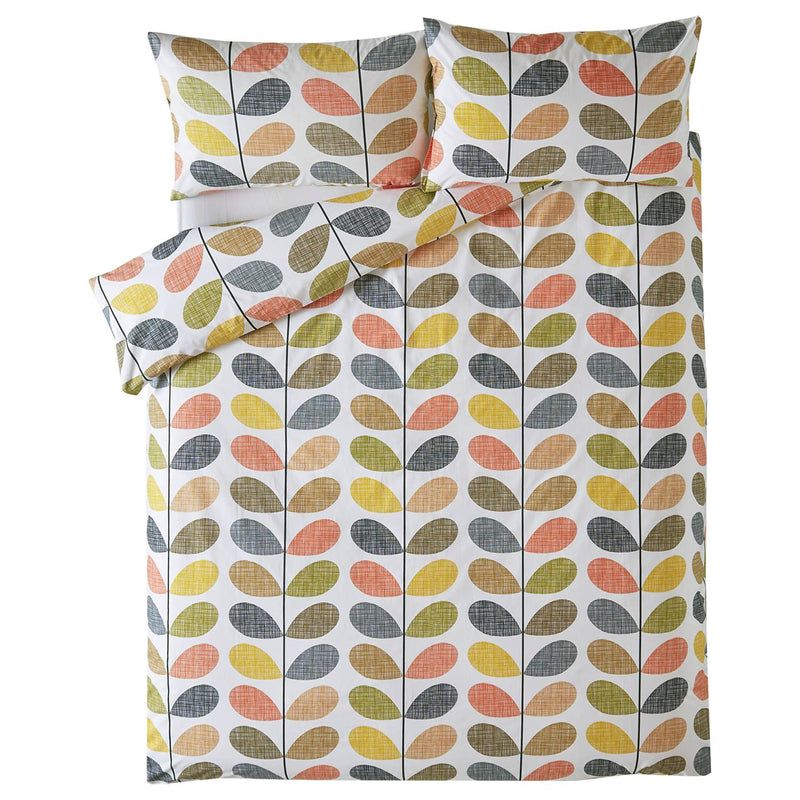 Orla Kiely scribble stem cotton pillowcase standard size, imported from the UK