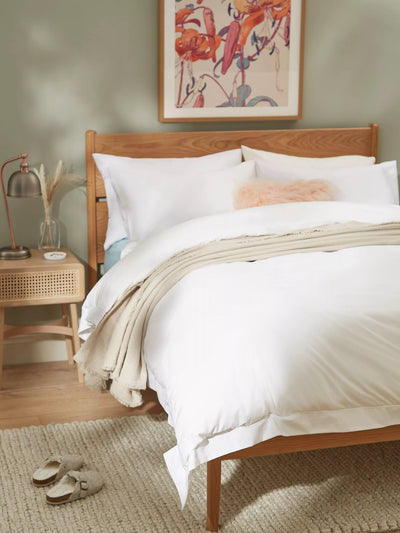 John Lewis John Lewis Annecy Egyptian Cotton Embroidered Percale Bedding Standard Pillowcase, 200 Thread Count- Buy online at McGrocer