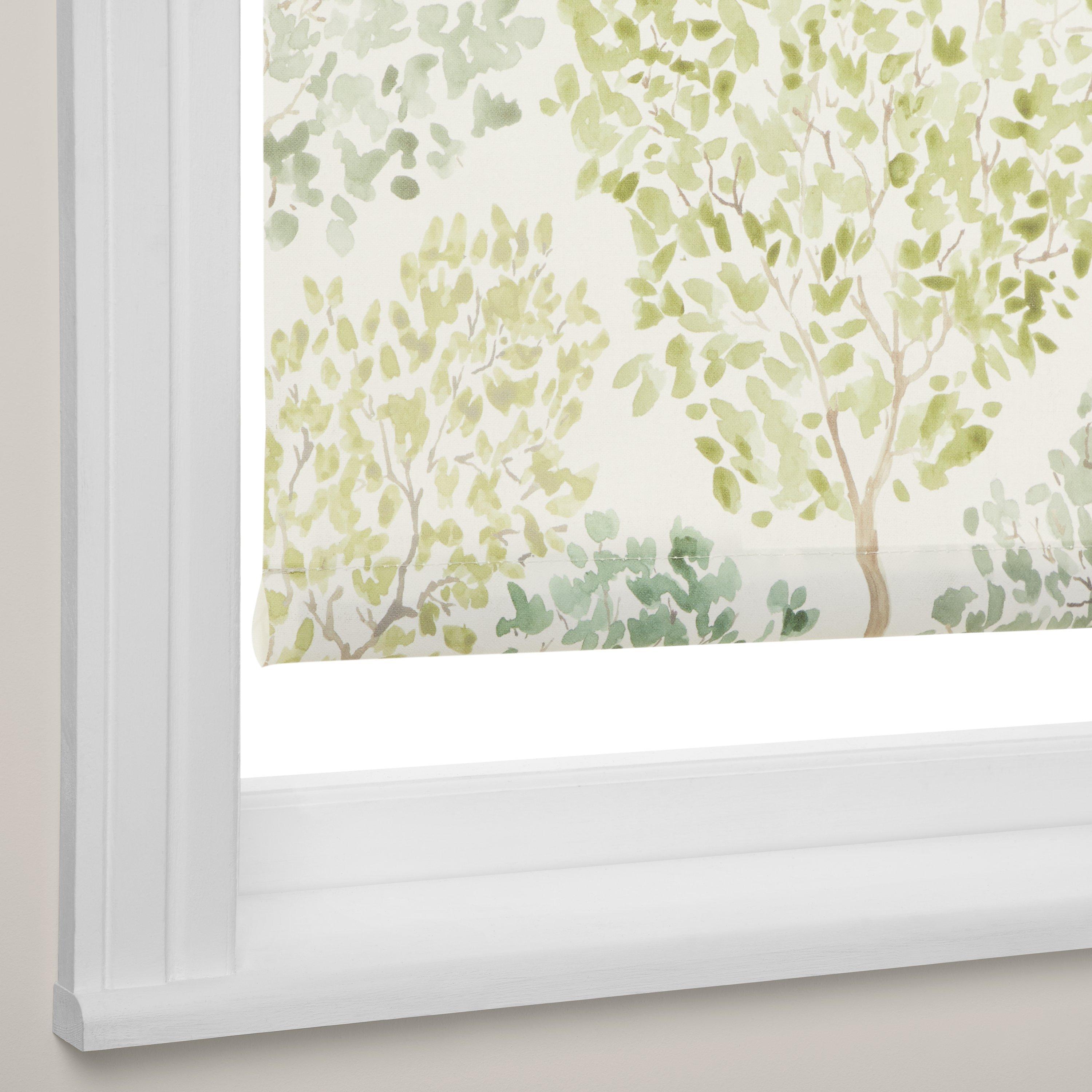 John Lewis Leckford Trees daylight roller blind green 61x160cm - British product