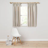John Lewis Arlo pencil pleat lined curtains pair 117x137cm (British brand)