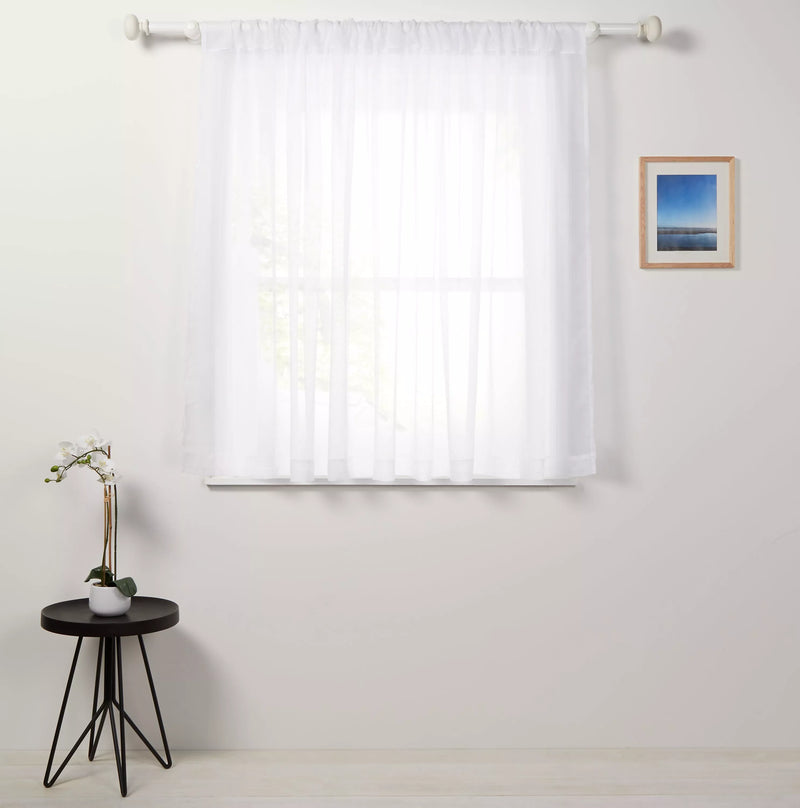 John Lewis Naples slot headed voile panel 100cm, imported from the UK