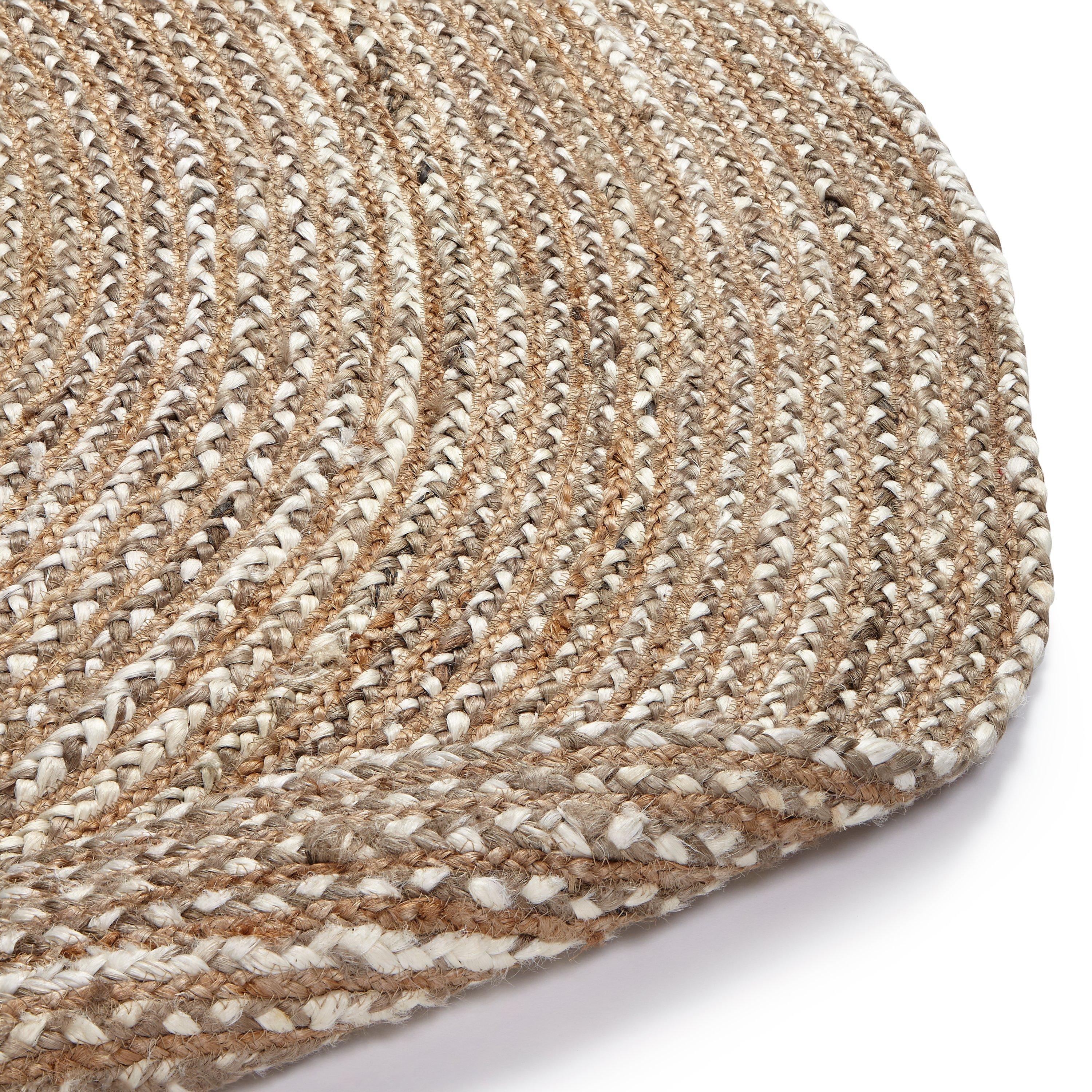 John Lewis jute round rug natural 180cm - British product