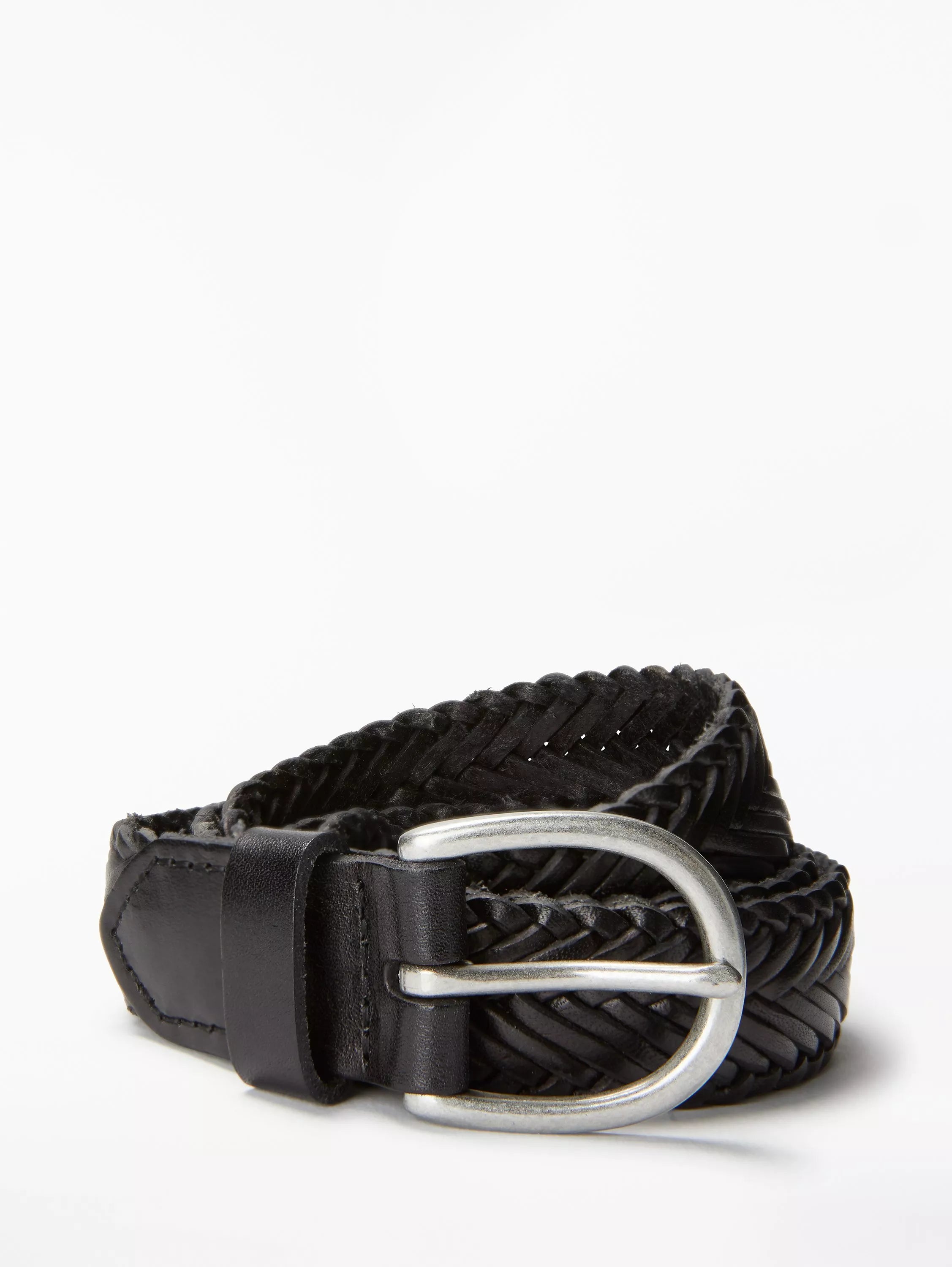 John Lewis Sianne skinny plaited leather belt (British brand)