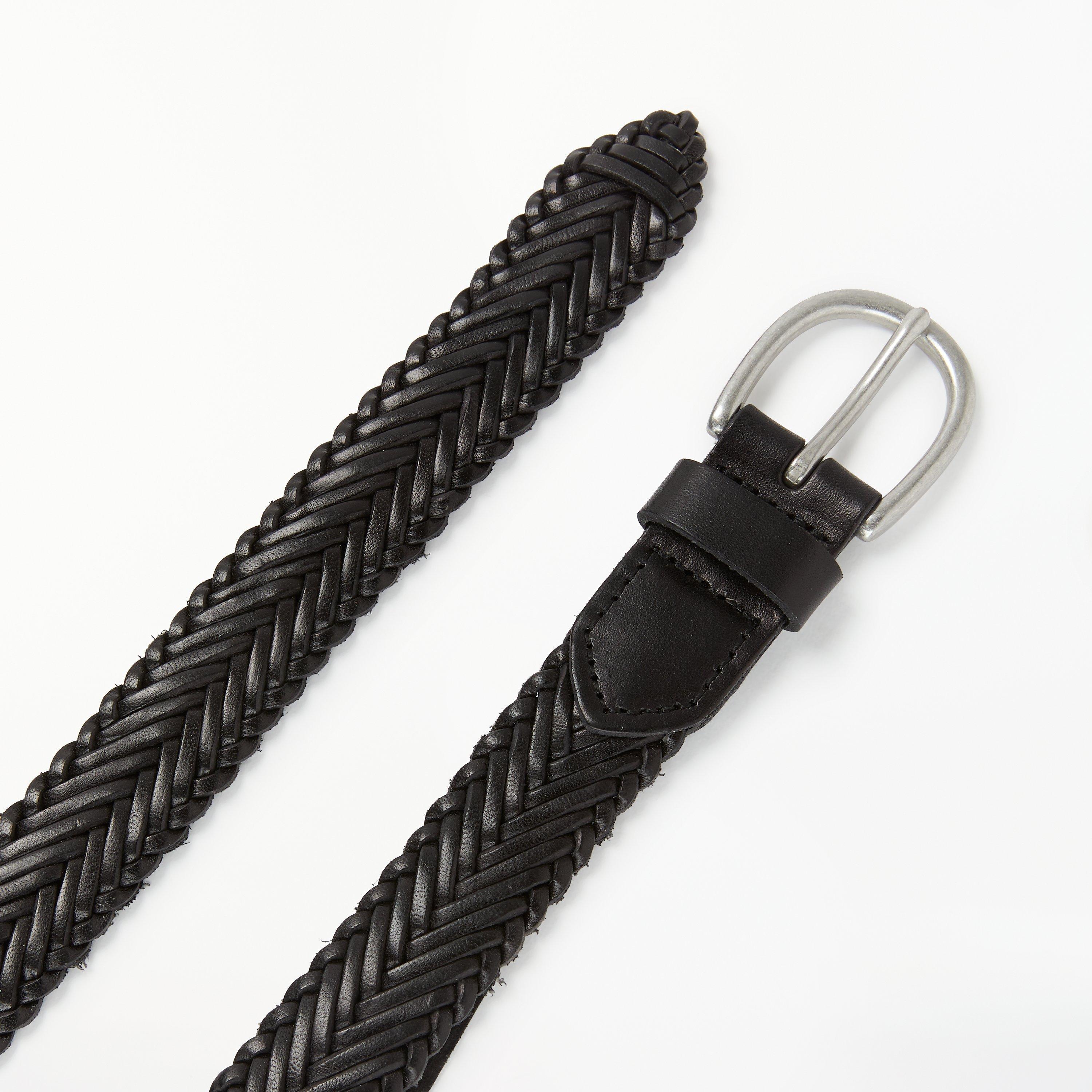 John Lewis Sianne skinny plaited leather belt (British brand)