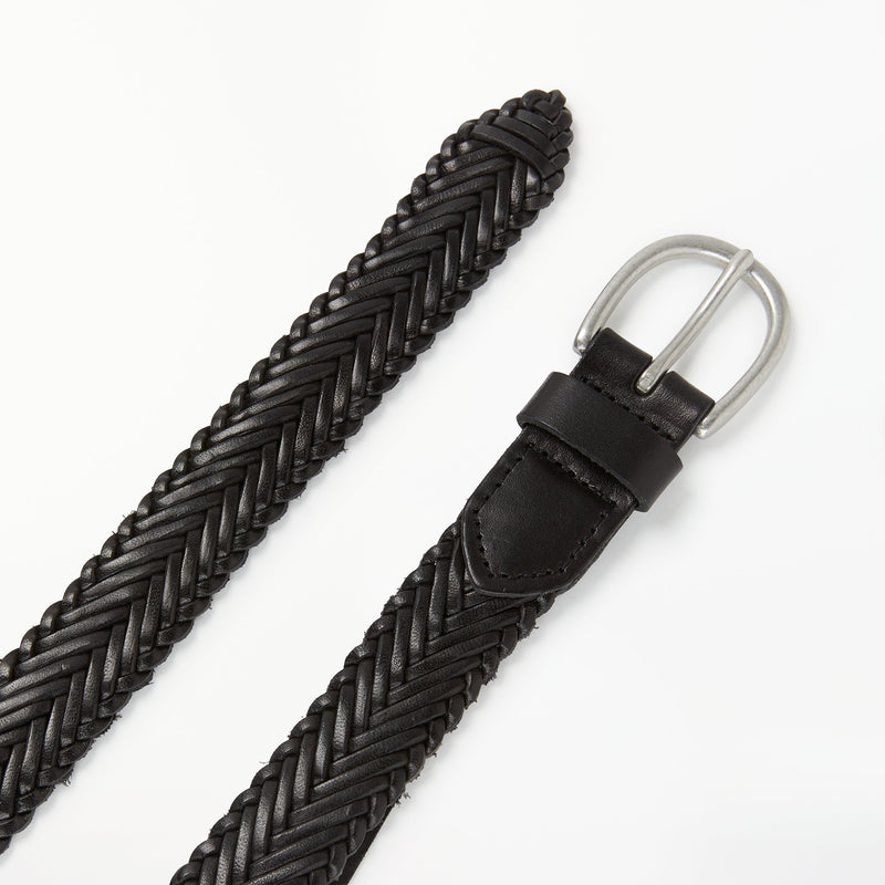 John Lewis Sianne skinny plaited leather belt (British brand)