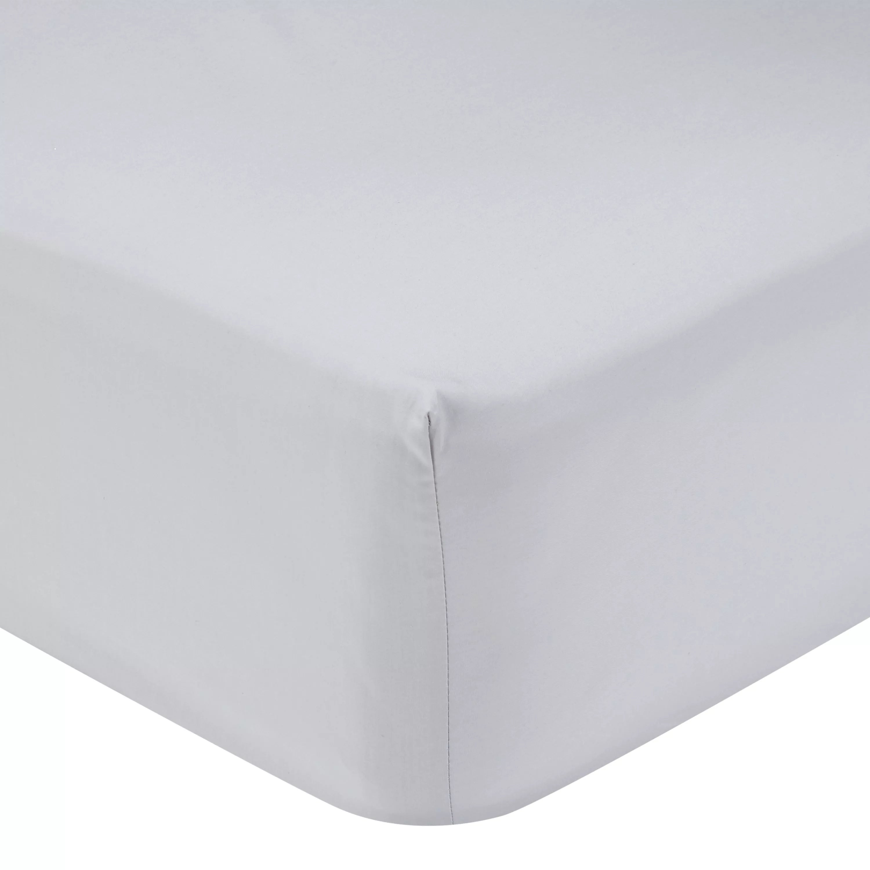John Lewis Crisp & Fresh Egyptian Cotton Percale 200 Thread Count Deep Fitted Sheet - Single