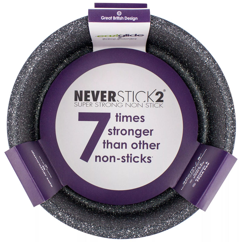 Eaziglide Neverstick2 Aluminium Non-Stick Round Cake Tin - British product