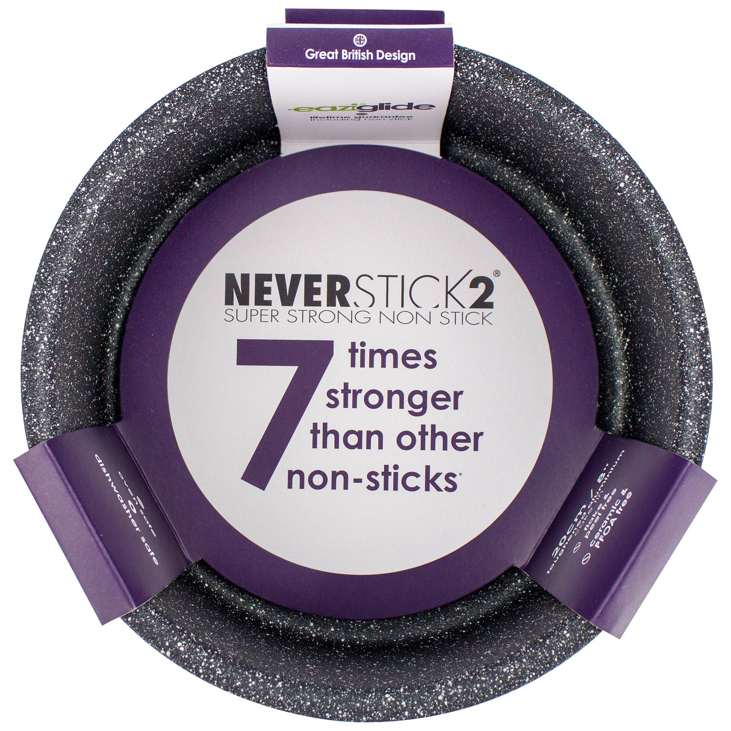 Eaziglide Neverstick2 Aluminium Non-Stick Round Cake Tin - British product