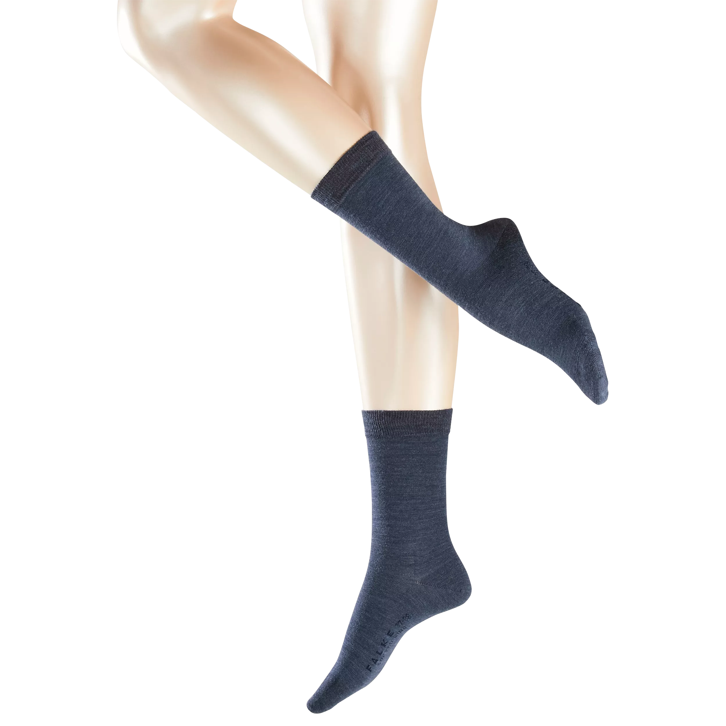 Chaussettes mi-mollet en mélange de laine mérinos douce FALKE