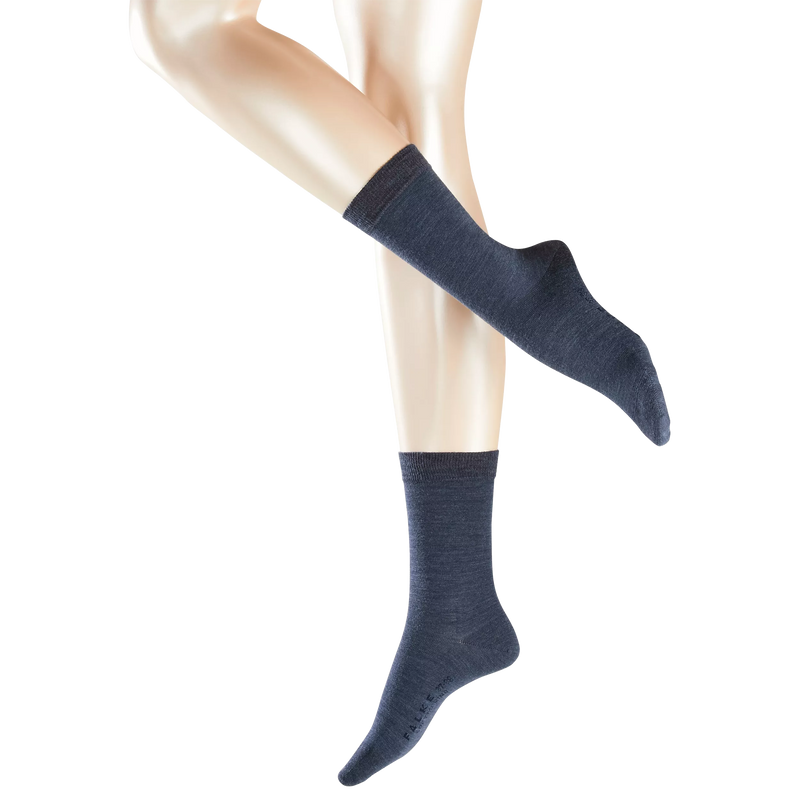 Chaussettes mi-mollet en mélange de laine mérinos douce FALKE