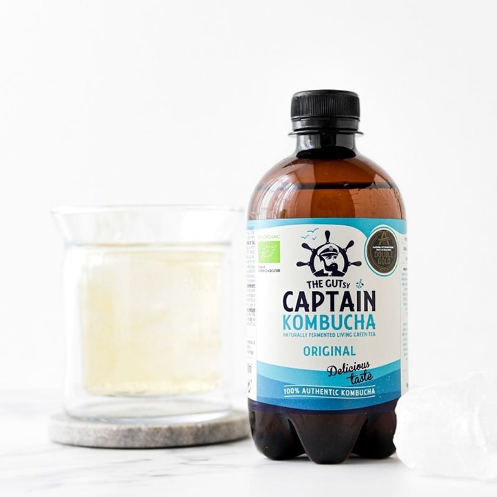 The GUTsy Captain Kombucha California Raspberry Bio-Organic Drink 400ml GOODS Holland&Barrett