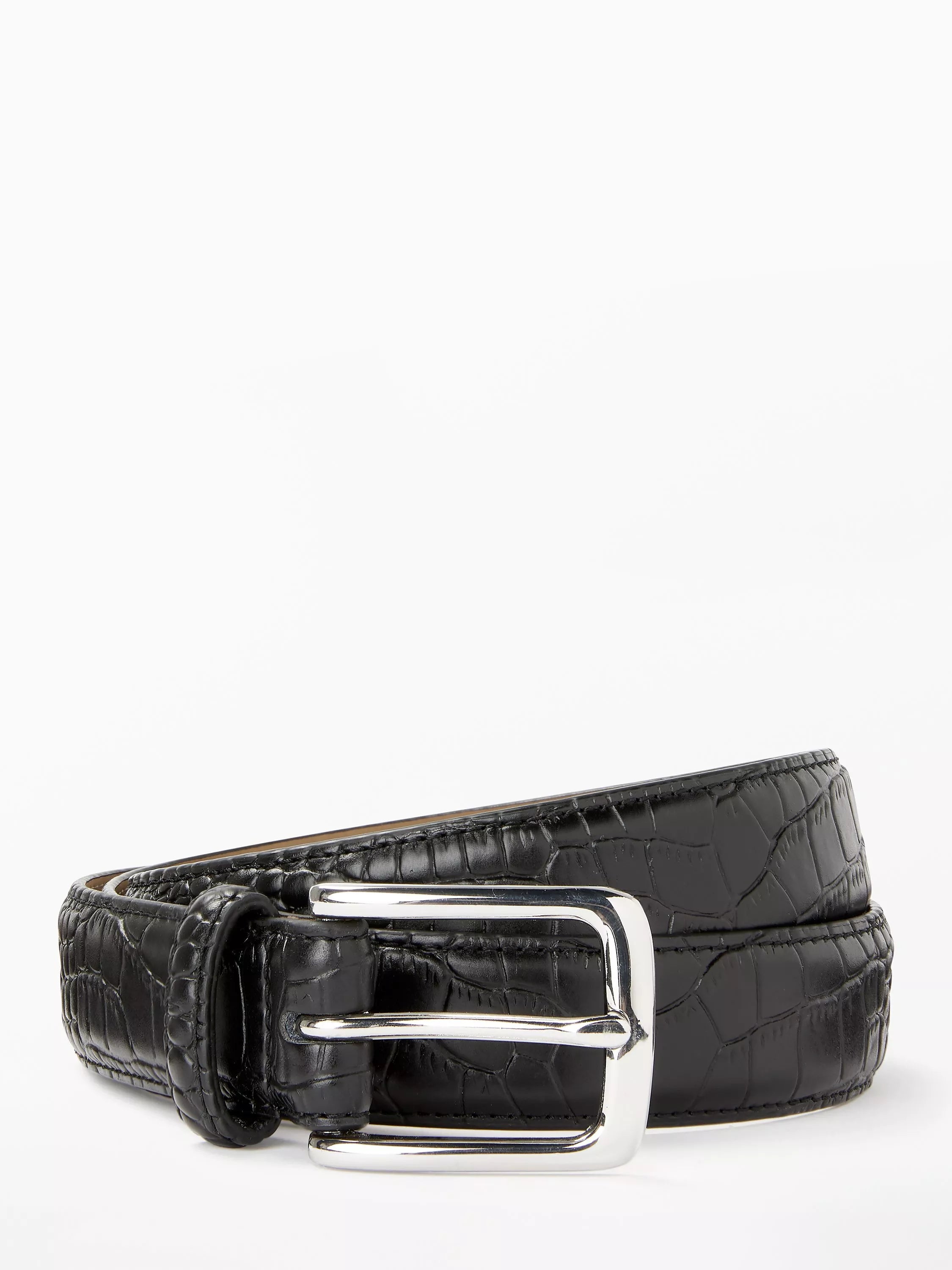 John Lewis snakeskin belt black, imported from the UK