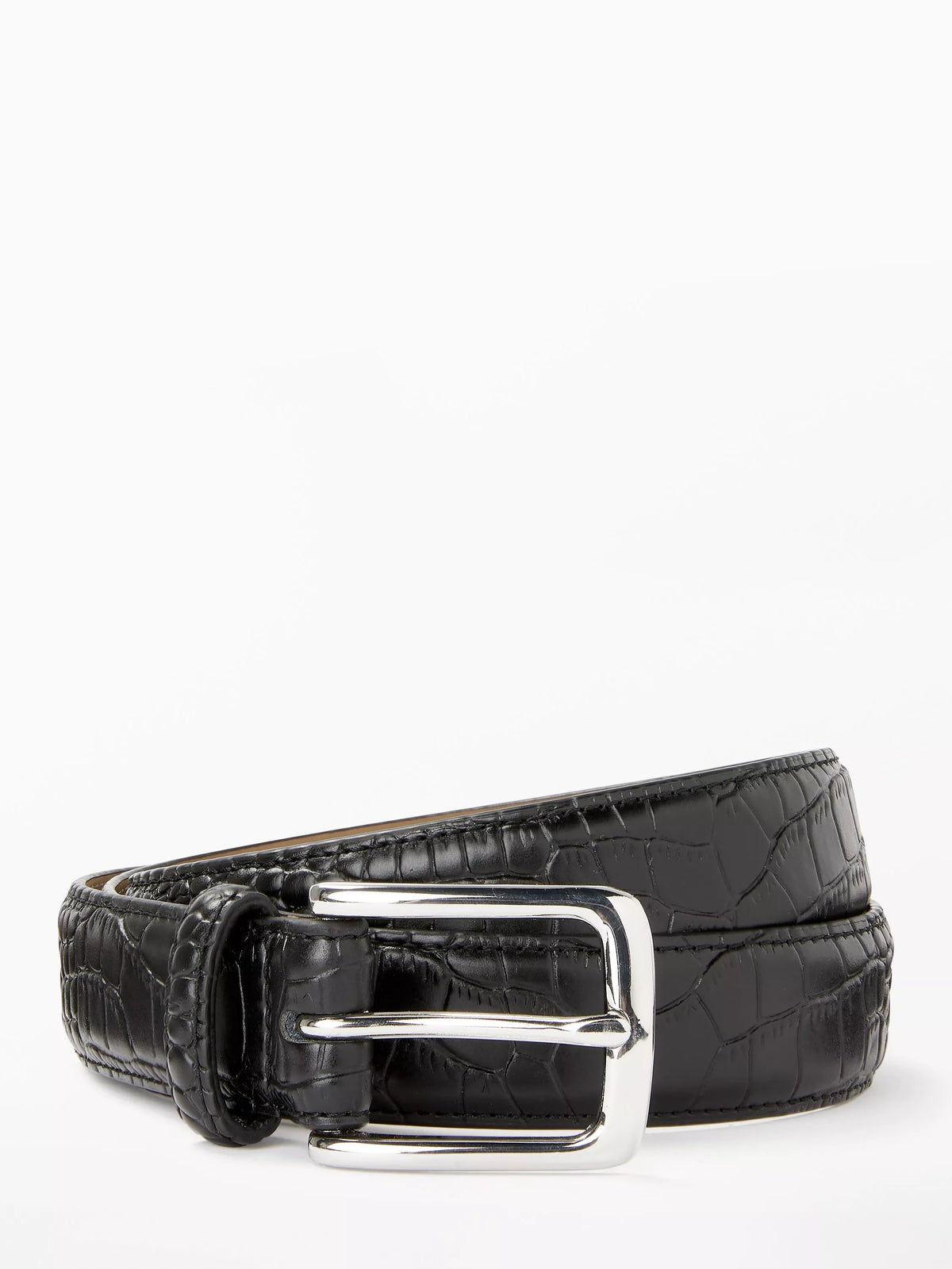 John Lewis snakeskin belt black, imported from the UK
