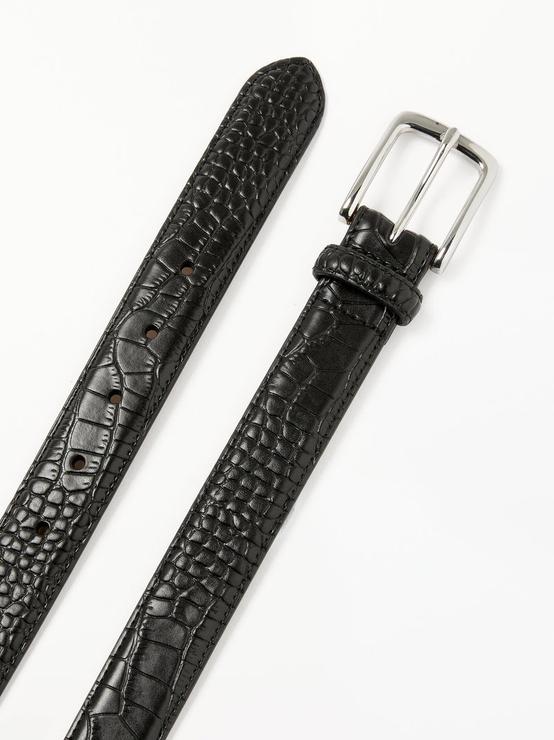 John Lewis snakeskin belt black, imported from the UK