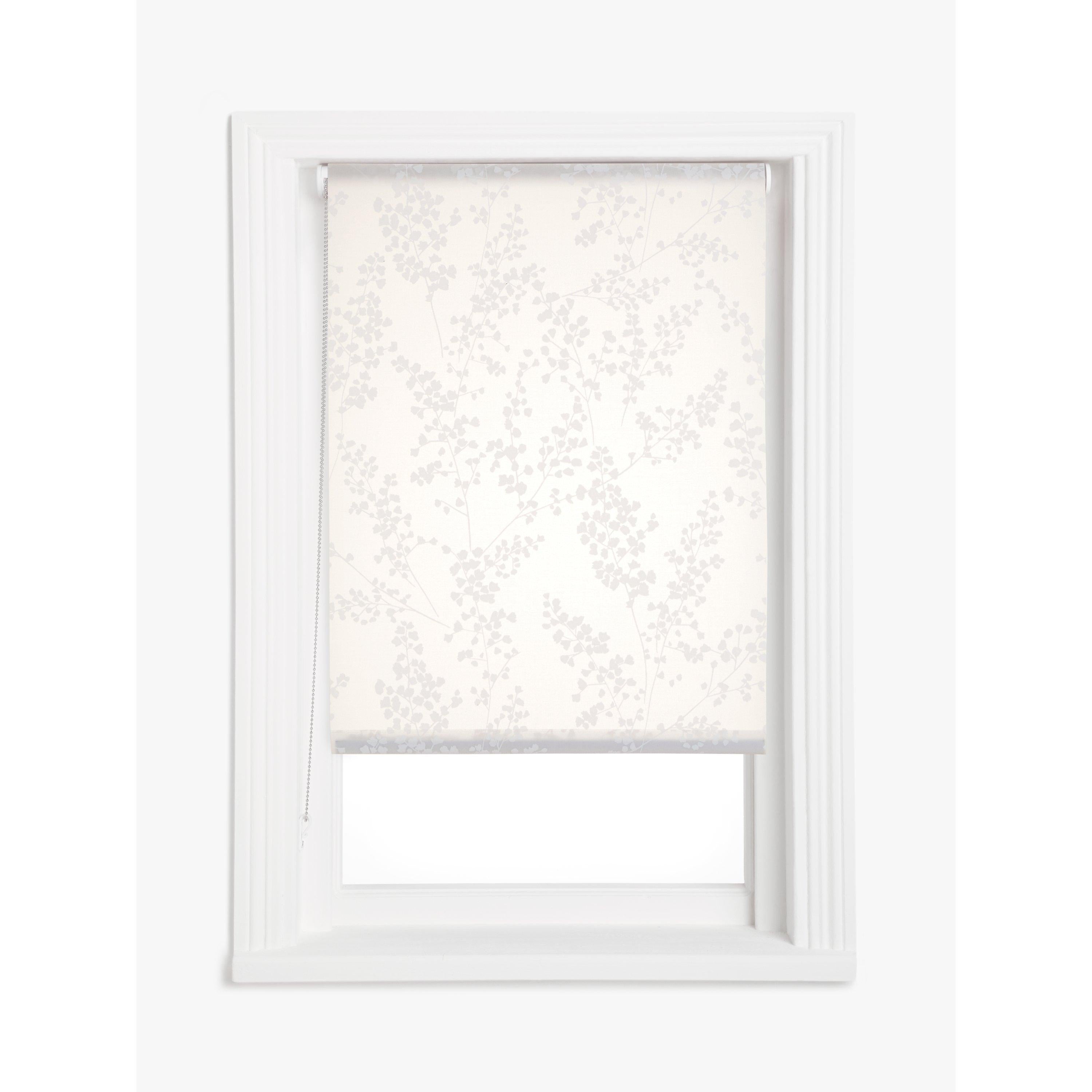 John Lewis white sheer roller blind with floral pattern (British brand)
