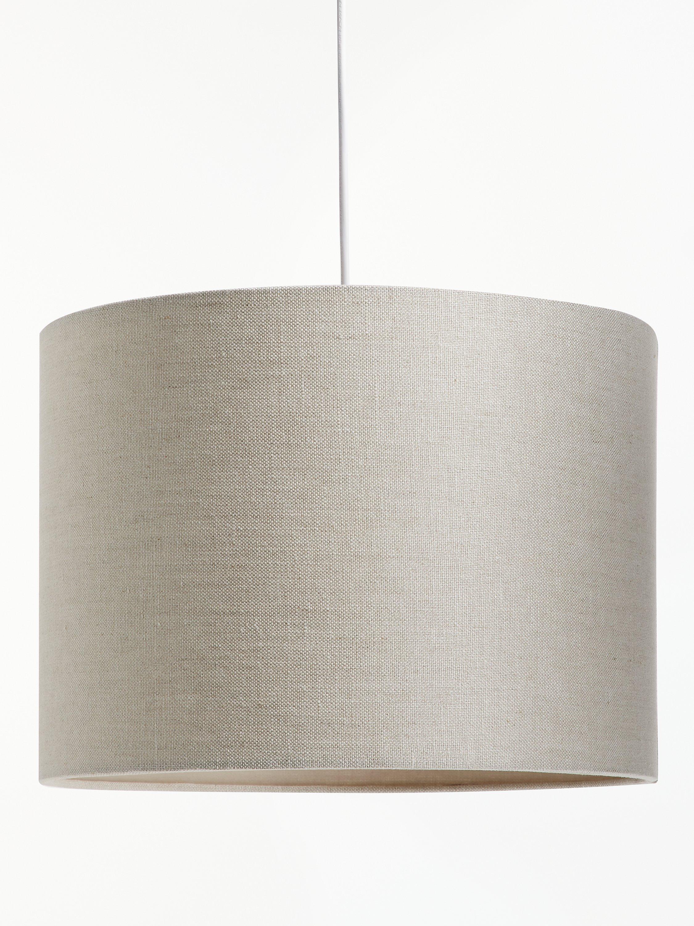 John Lewis Sophia pure linen drum lampshade, imported from the UK