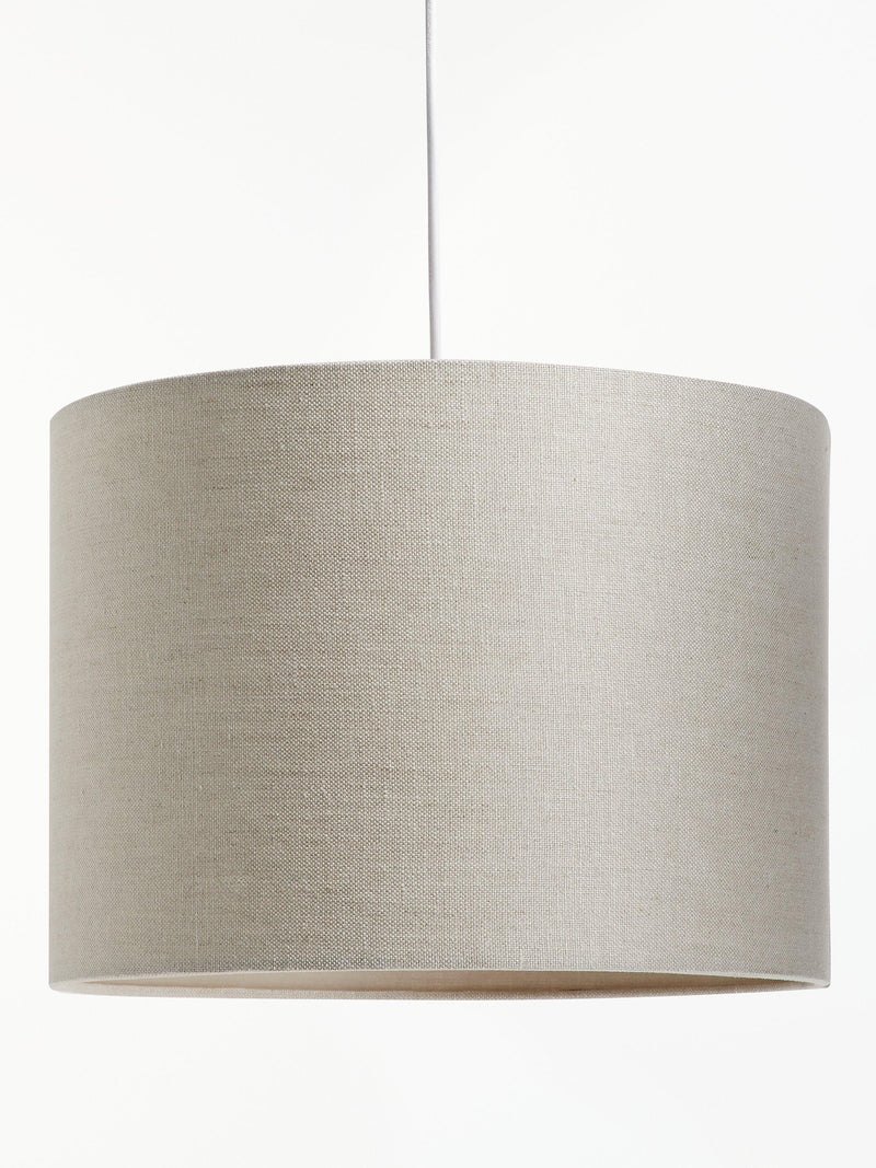 John Lewis Sophia pure linen drum lampshade, imported from the UK