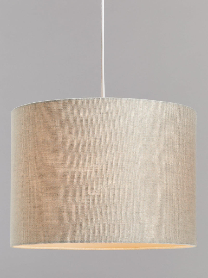 John Lewis Sophia pure linen drum lampshade, imported from the UK