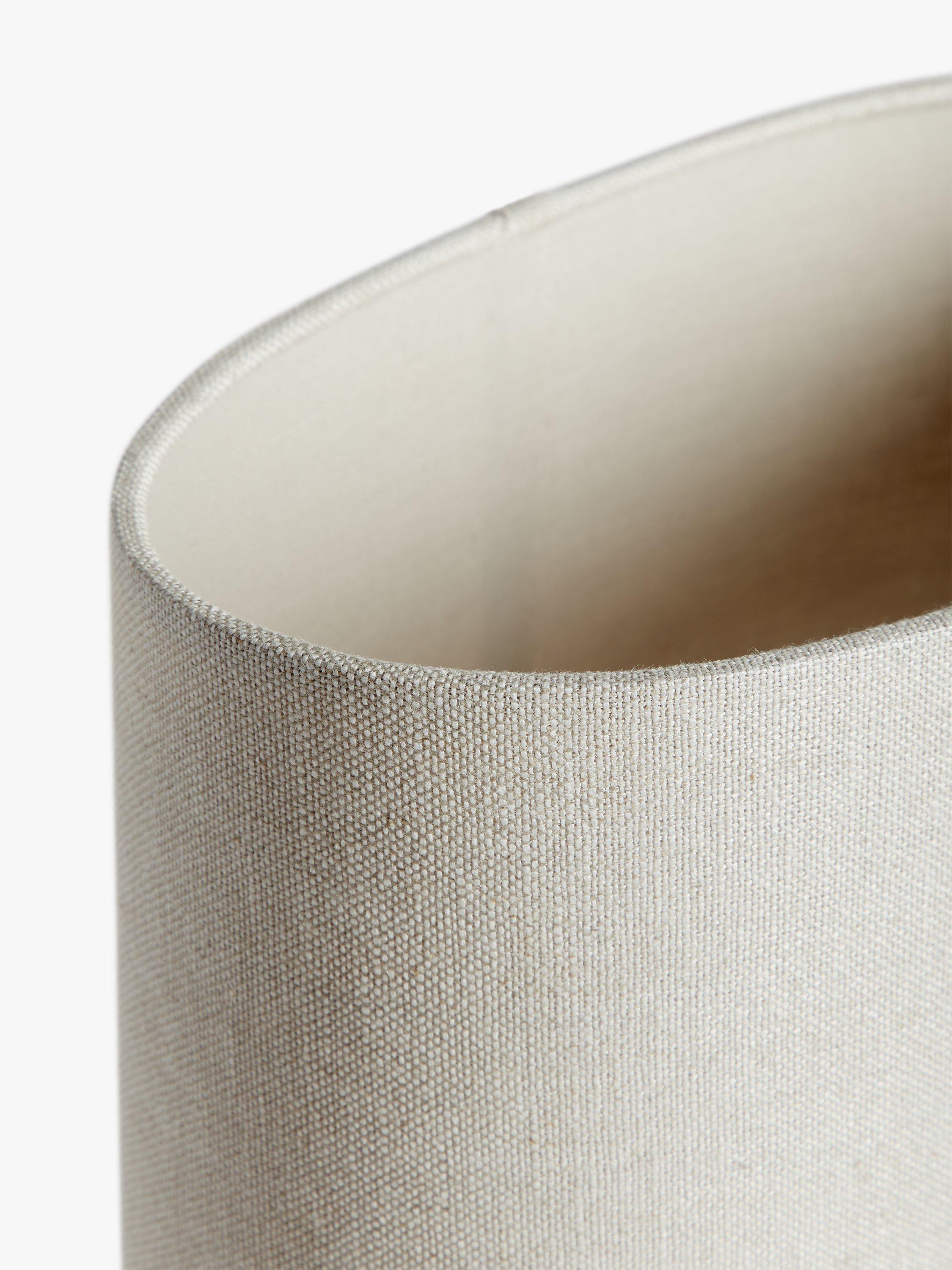 John Lewis pure linen oval lampshade, imported from the UK