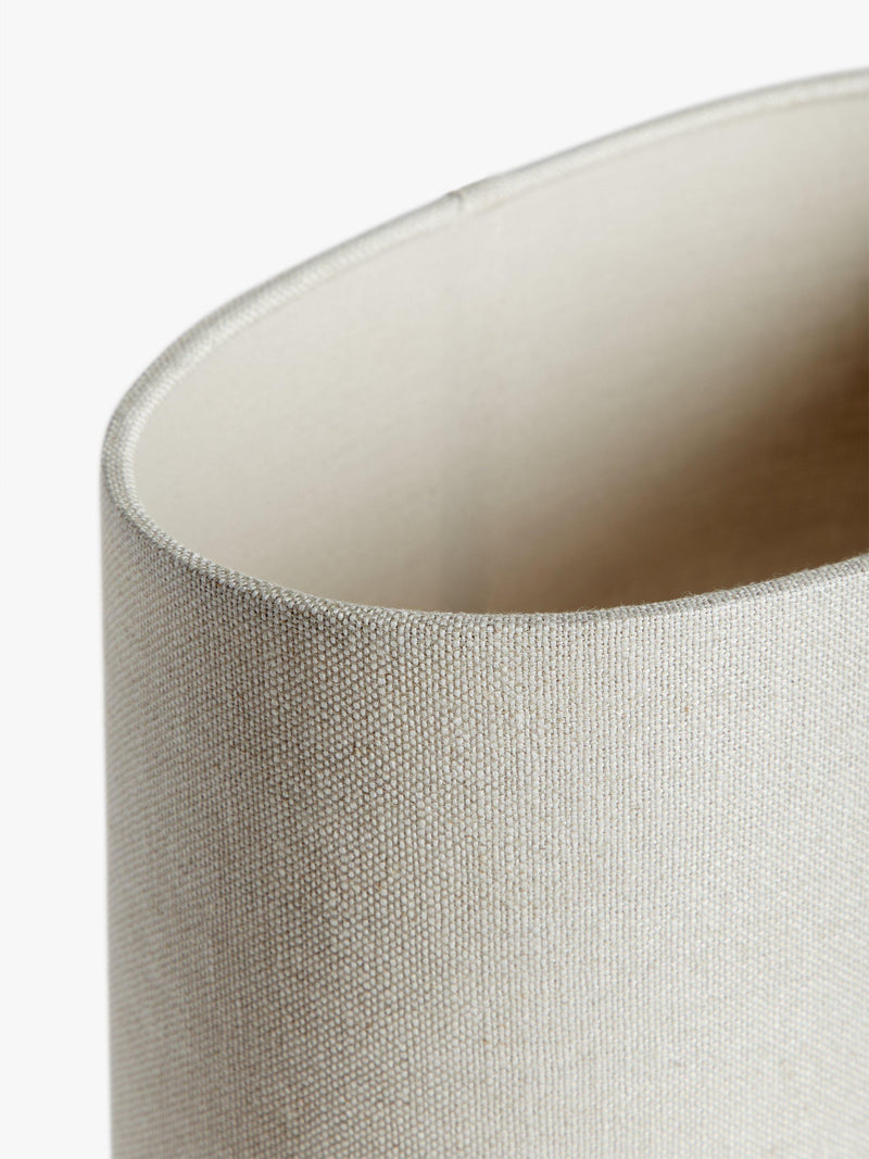 John Lewis pure linen oval lampshade, imported from the UK