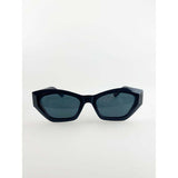 SVNX black angular cat-eye sunglasses, imported from the UK
