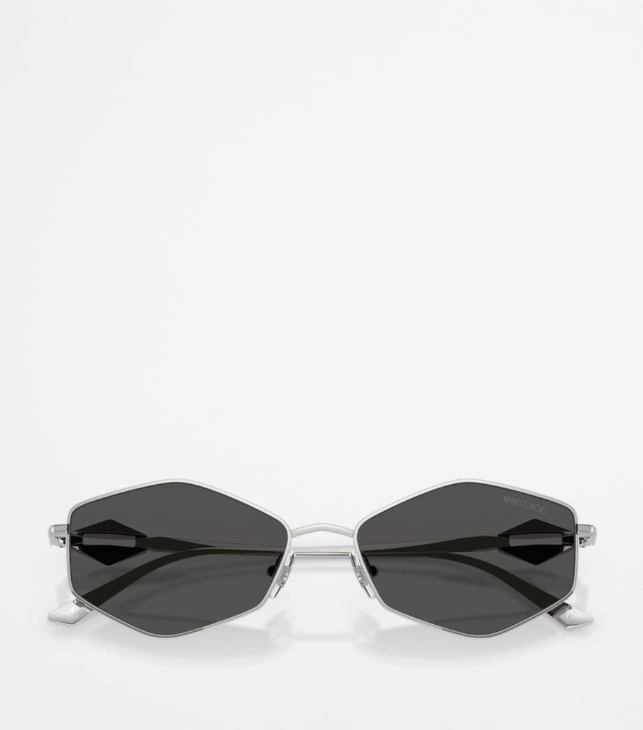 Jimmy Choo Zoey hexagonal sunglasses, imported from the UK
