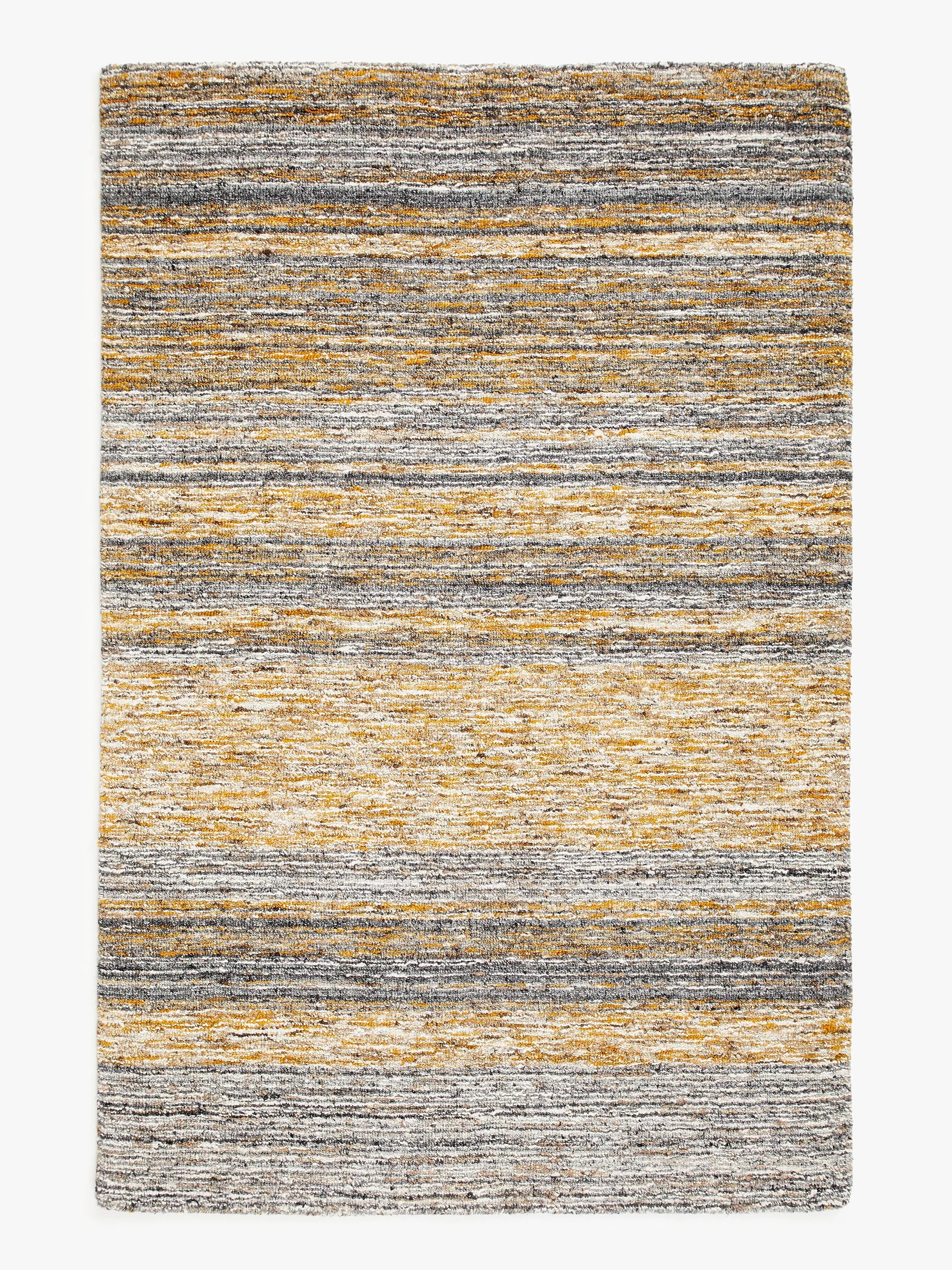 John Lewis Scandi Sketch Stripe Hand Loomed Wool Blend Rug 120 x 180 cm